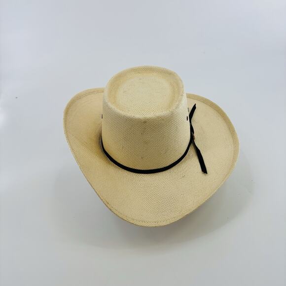 Inca Hats Straw Cowboy Hat Cap Size 7 5X XXXXX Beaver Band Mexico - Picture 3 of 7